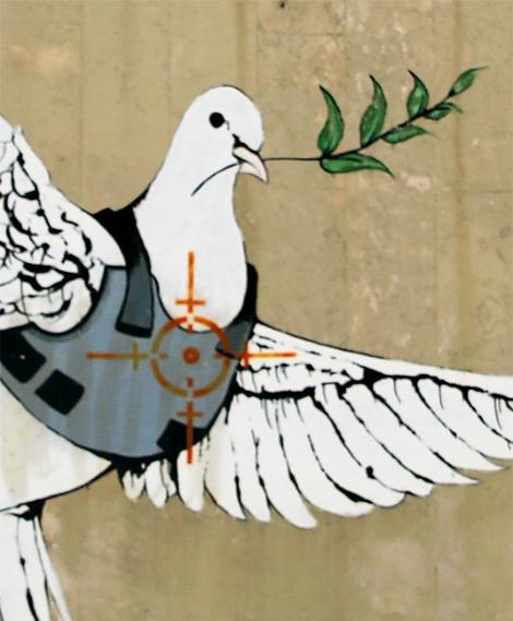ohne Titel (c) dem britischen Streetart-Künstler Banksy (2007) zugeschrieben