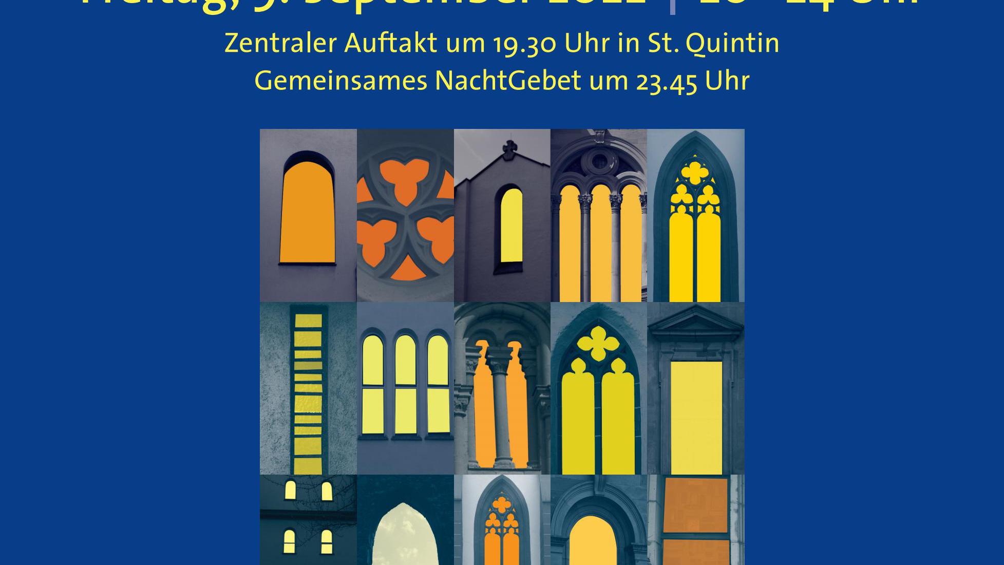 Plakat Nacht der offenen Kirchen Mainz 2022